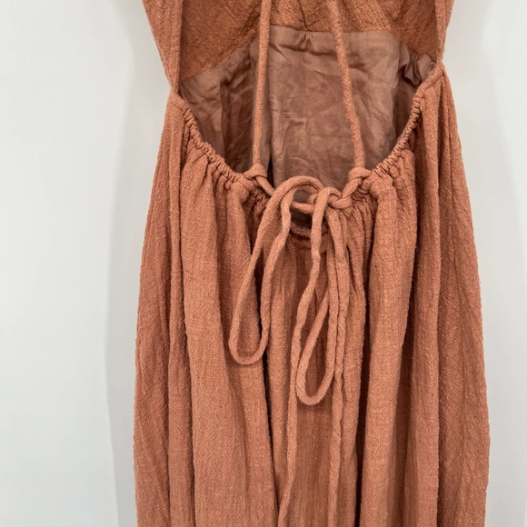 AYA Sacred Wear Open Back Elegant Dress Women's XS-M Dusty Pink Boho Bridesmaid - Picture 7 of 11